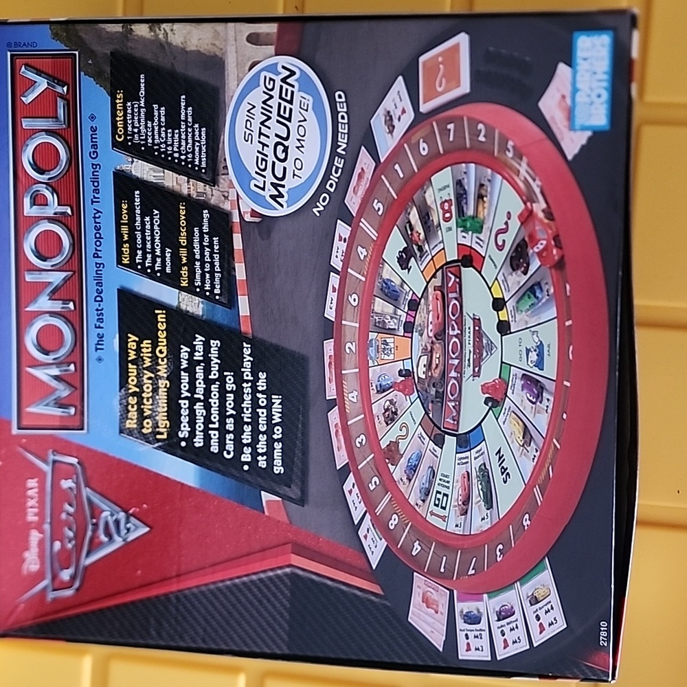 Disney Pixar Cars 2 Monopoly Game - Picture 3 of 6